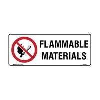 Brady Prohibition Sign - Flammable Materials