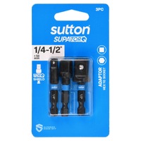 Sutton Hex To Socket Adaptor Bit Set S240