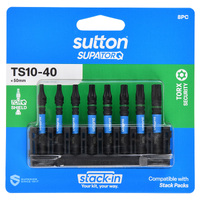 Sutton Stack-In Torx Screwdriver Bit Set S214 Supatorq