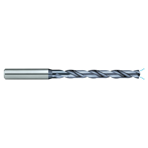 Sutton D3351070 10.7mm Carbide Drill Bit - 8xD - R30 N IK - VHM - AlCrN