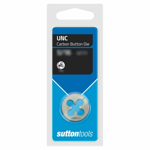 Sutton M4120318 UNC #5 x 40 TPI - 1" OD Button Die - Carbon Steel