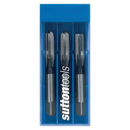 Sutton T9051270 BSW 1/2-12 Straight Flute Tap Set (3 piece) ISO529 HSS