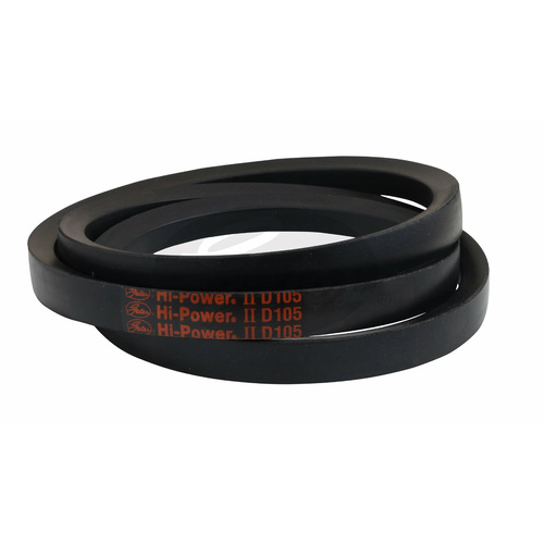 Gates Hi-Power II Classical Wrapped V Belt - D Section