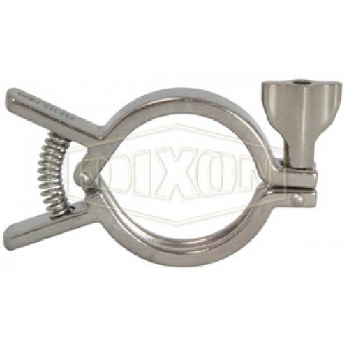 Dixon 13MHHM-Q100150 304 Stainless Steel Sanitary Single Pin Squeeze Clamp 1 - 1-1/2"