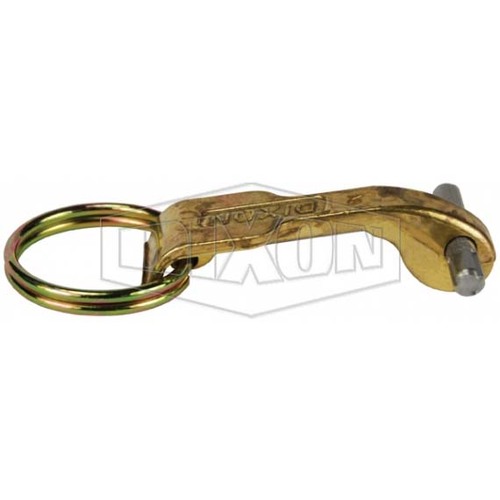 Dixon Cam & Groove Handle, Ring and Pin Brass 150mm (6")