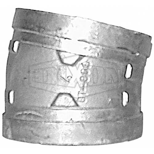 Dixon 4" (100mm) Standard 11.25° Roll Grooved Elbow - Galvanised