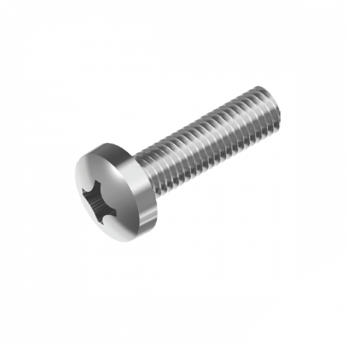 5/32 x 1/4" BSW 316 Stainless Steel Phillips Pan Head  Metal Thread (Machine) Screw  - Box of 100