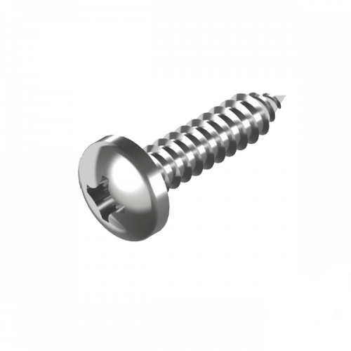 6G x 25 (1") 304 Stainless Steel Phillips Pan Head Self Tapping Screw  - Box of 200