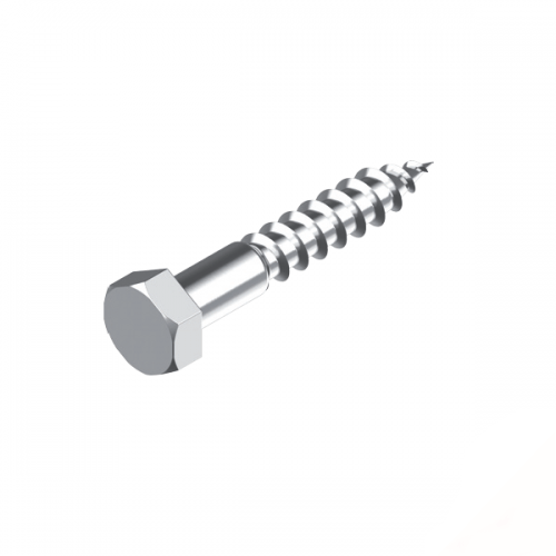 M8 x 40 316 Stainless Steel Hex Coach Screw - Box of 50