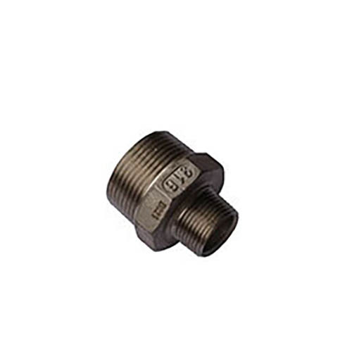 AAP 100 x 80mm Reducing Hex Nipple BSP 316 Stainless Steel SSN10080