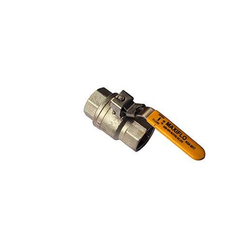 AAP 25mm, 1" Gas Brass Ball Valve w/ Locking Handle AGA VGAS25L