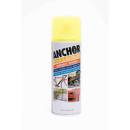 Anchor Aerosol Paint Fluorescent Yellow 300g