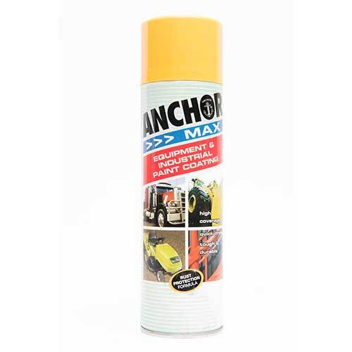 Anchor Max High Gloss Enamel Aerosol Paint Golden/Safety Yellow Y14 400g