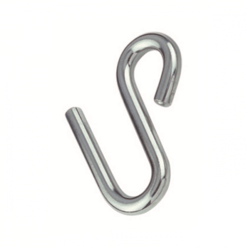 M6 304 Stainless Steel Long Arm S Hook Box of 10