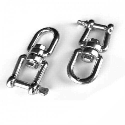 M5 316 Stainless Steel Jaw/Jaw Swivel Box of 10