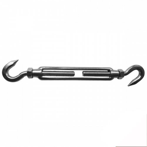 M12 316 Stainless Steel Hook/Hook With Lock Nuts Open Body Turnbuckle  Box of 2