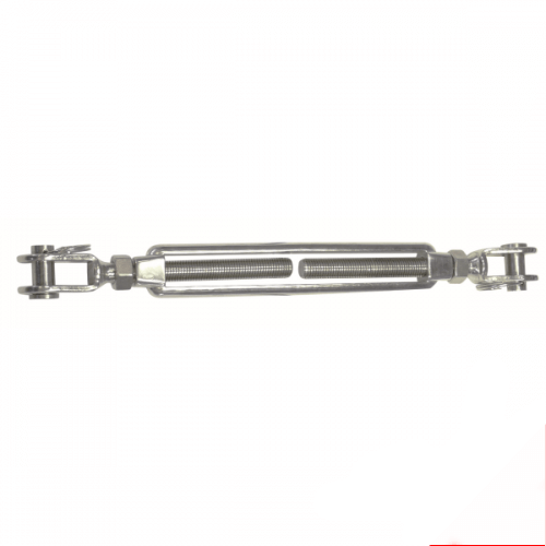 M6 316 Stainless Steel Jaw/Jaw With Lock Nuts Open Body Turnbuckle  Box of 5