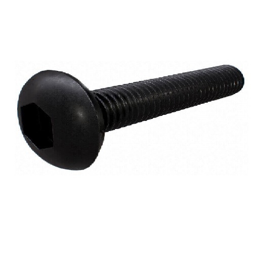 M6 x 30 Button Head Socket Screw Plain - Box of 100