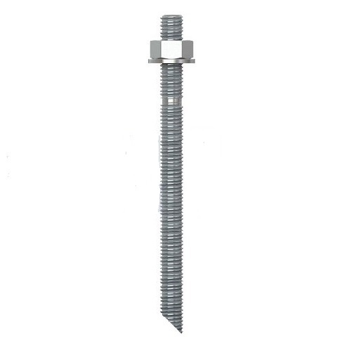 M16 x 190 Galvanised Flat Cut Stud Chemical Anchor  - Box of 10