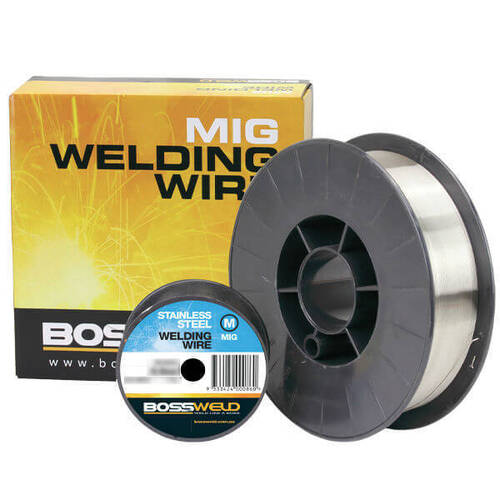 Set of 2 - Bossweld MIG Wire Stainless Steel x 0.8mm (1kg Spool)