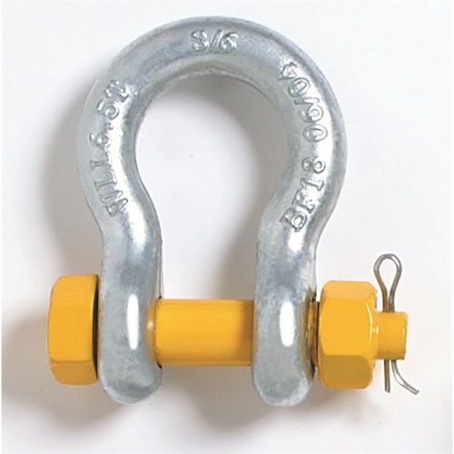 Beaver Grade S Safety Pin Bow Shackle-16mm x 19mm  x  3200kg 3.2 Tonne WLL