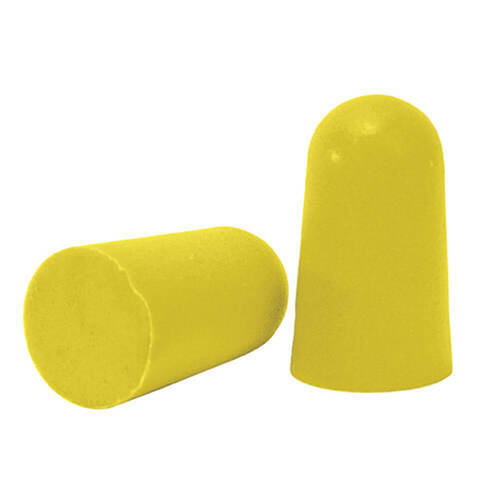 Frontier Disposable Foam Ear Plugs, Yellow  Uncorded Class 5 - Carton of 800 (4 Boxes of 200 Pairs)