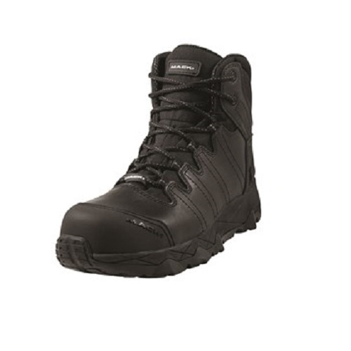 Mack Octane Zip-Up Safety Boots, Black -UK/AUS Size 7