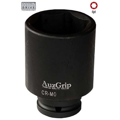 AuzGrip® 1'' Square Drive 6 Point Deep Impact Socket Metric 33mm