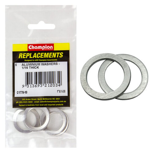 Champion C1770-10 Aluminium Washer 1 x 1-3/8" - 5/Pack