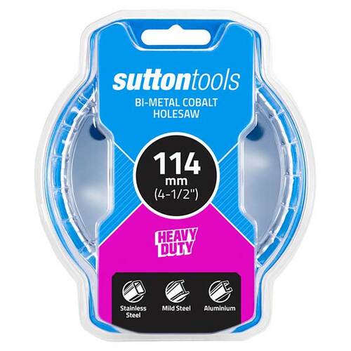 Sutton H1251140 114mm Bi-Metal Cobalt Hole Saw