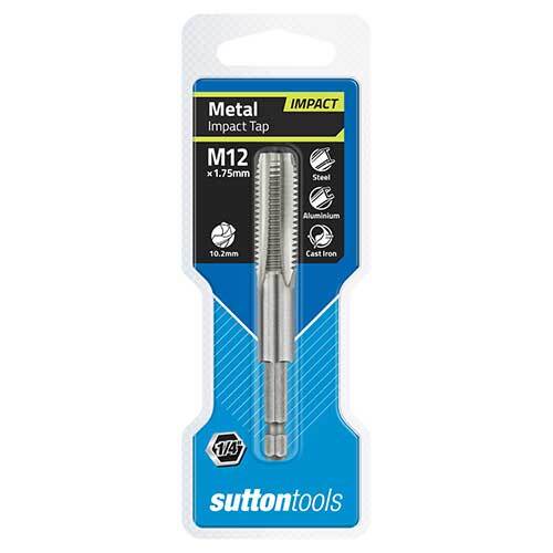 Sutton M1051200 Metric M12 x 1.75 Impact Tap Tungsten Chrome-Drill not Included