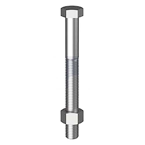 M20 x 600mm Hex Bolt and Nut XL Thread Class 4.6 Hot Dip Gal  - Box of 10