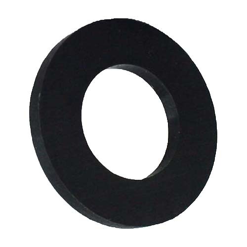 M5 x 10 x 1mm Flat Round Washer Nylon 66 Black UV Stable - Pack of 200