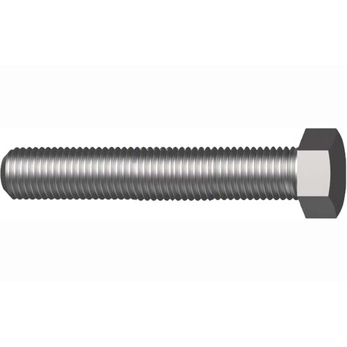 M8 x 1 x 30mm Metric Fine Hex Set Screw Class 8.8 Plain  - Box of 200