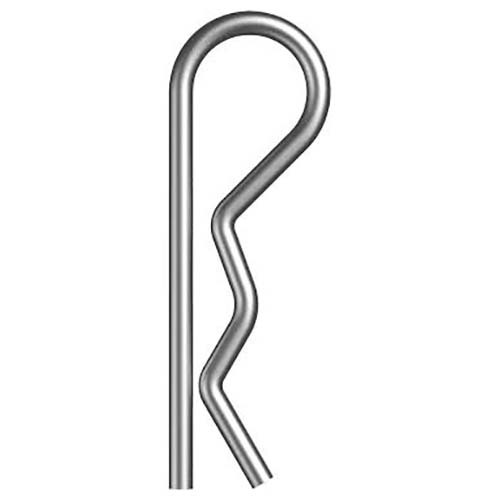 R-Clip Humpback Pin 7.9 x 122mm Mild Steel Zinc Plated Pack of 50