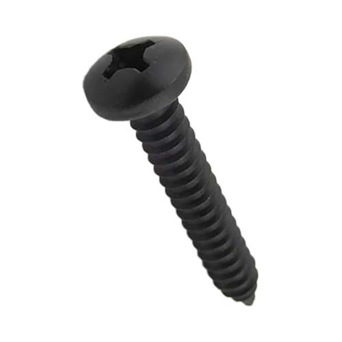 No. 4-24 x 1/4" PH Pan Head Self Tapper Screw Zinc Black  - Box of 1000