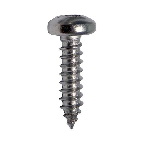 No. 8-18 x 1" Pan Head Square Dr Self Tapping Screw Zinc  - Box of 1000