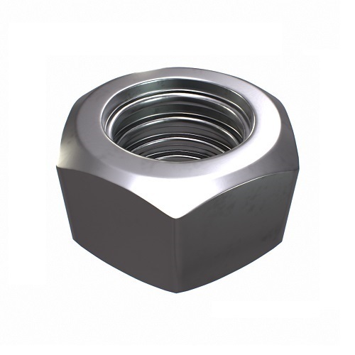 7/16" UNC Hex Nut Grade 5 Zinc Plated - Pack of 50