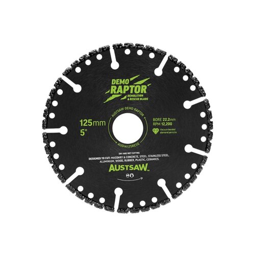 Austsaw 125mm (5") RESQ Diamond Rescue & Demolition Blade