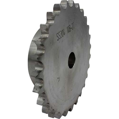 08B-1-13 Tooth BS 1/2" Pitch Simplex Pilot Bore Sprocket Stainless