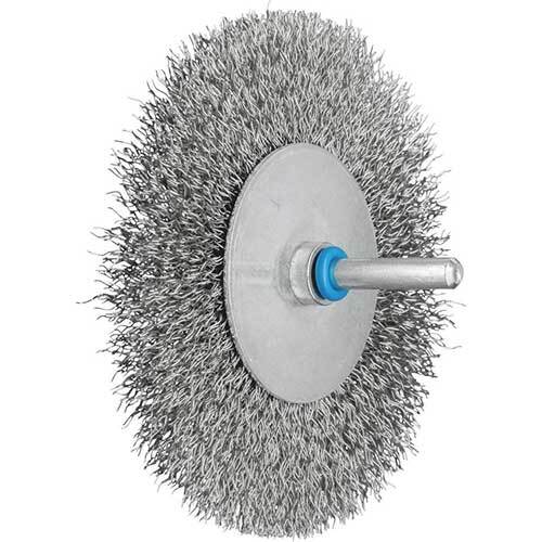 Pferd Shaft Wheel Brush Crimped Inox 100 x 10mm 0.30mm Fil Dia 43701020