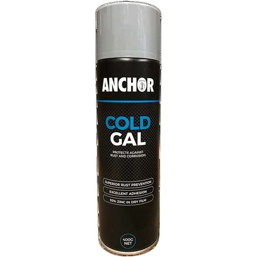 Anchor Industrial Zinc Protection Aerosol Paint Cold Gal 400g