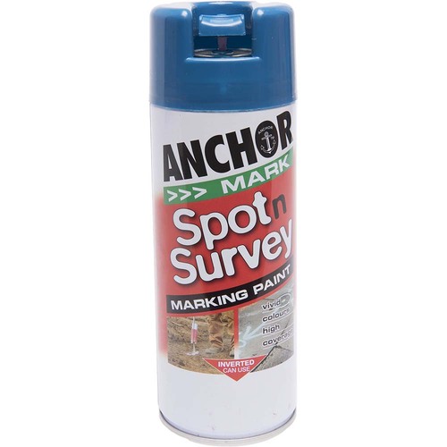 Anchor Spot N Survey Aerosol Paint Blue 350g