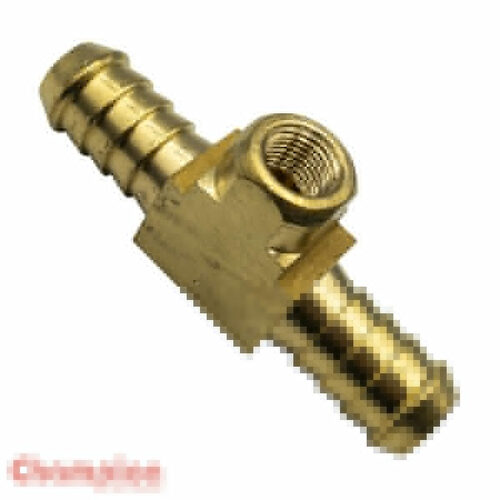 Champion P14-0601 In-Line Gauge Brass Fitting 1/2" Hose - 1/8" NPT Female