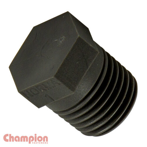 Champion NHC43 Hex Taper Plug Plastic 3/8" BSP - 25/Pack