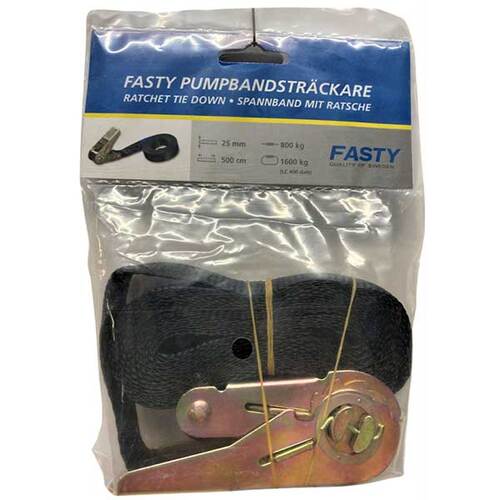 Fasty Ratchet Strap 25mm x 5m 800kg