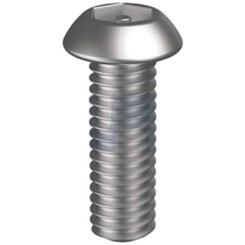 M5 x 25mm Security Screw Socket Button Post Hex 304 Stainless Steel - Pack of 100