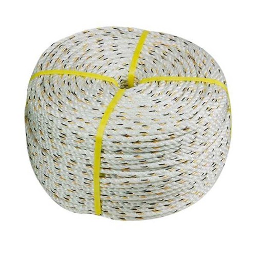 Austlift Silver Rope 10mm x 125m, Lashing Capacity 430kg Black, Yellow