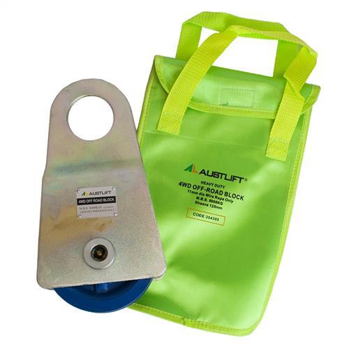 Austlift Off-Road Block With Vinyl Bag (4WD Recovery) MBS 8T, 125 x 11mm