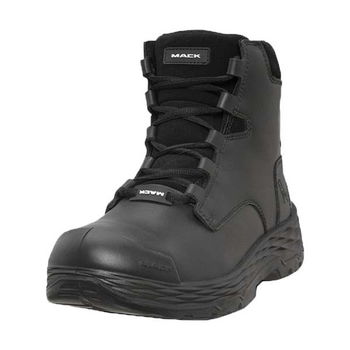 Mack Force Zip-Up Safety Boots, Black - UK/AUS Size 5
